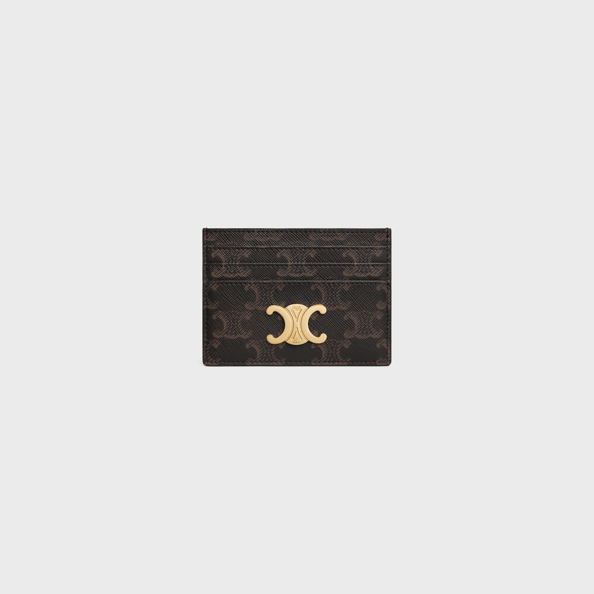 CARD HOLDER TRIOMPHE IN TRIOMPHE CANVAS TAN - Image 1